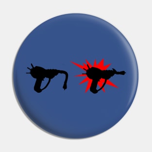 Zombie Pack-a-Punched Ray Gun on Royal Blue Pin