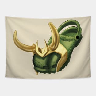 God of mischief crocs Tapestry