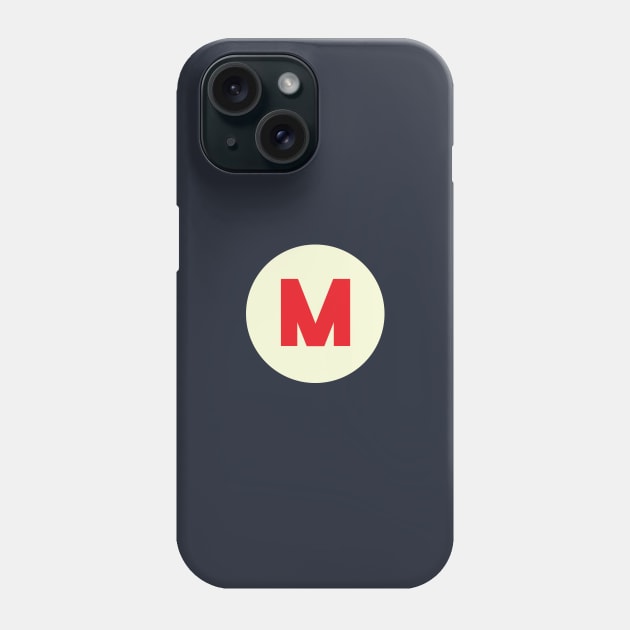 Vintage M Monogram Phone Case by calebfaires