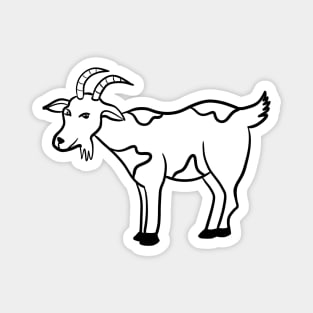 Stick figure goat Magnet