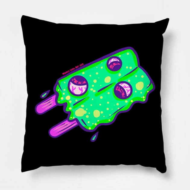 Slimy Pillow by MonicaLaraArt