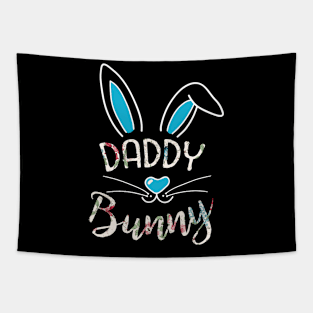 Daddy Bunny T-Shirt Cute Matching Family Easter Tapestry