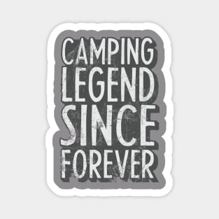 Camping legend since forever, retro camping, Retro Happy Camper, Funny Camping, Hiking Gift Cool Camp, gift for camper. Magnet