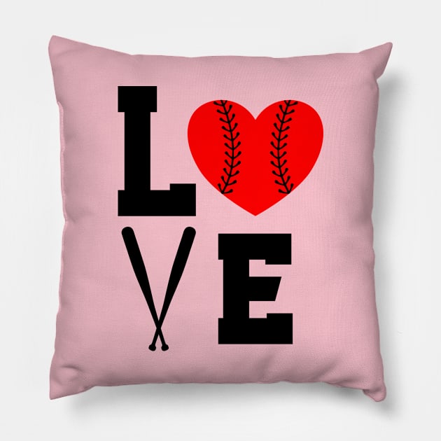 Love baseball Pillow by hatem