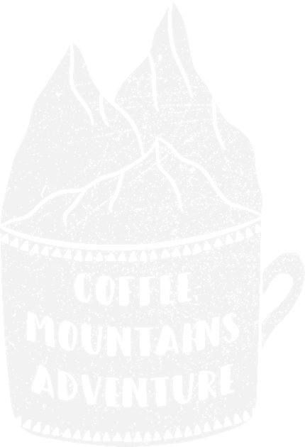 Coffee - Mountains - Adventure #white Kids T-Shirt by krimons