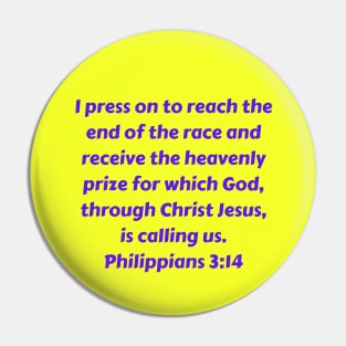 Bible Verse Philippians 3:14 Pin