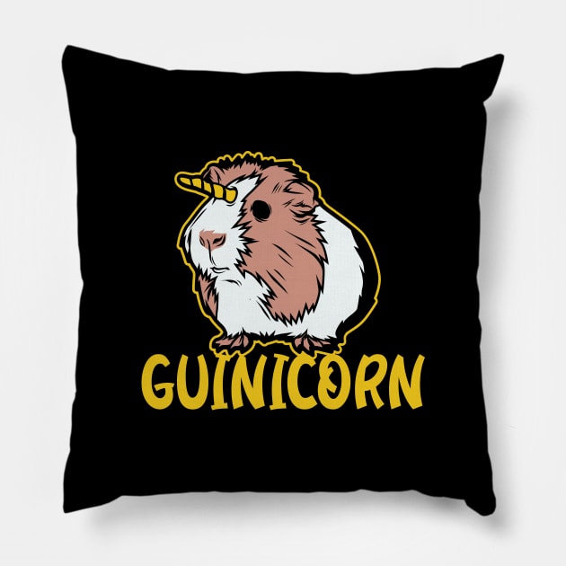 Guinea Pig Unicorn Tee cute rodent furry wheek Pillow by biNutz