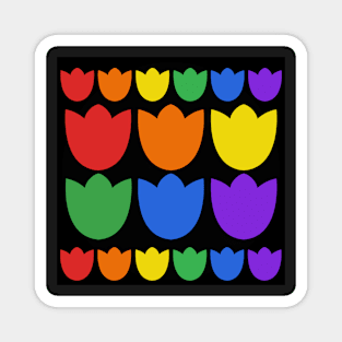 Flowers of many kind, the rainbowfamily Magnet