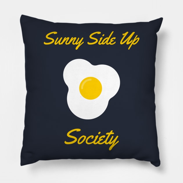 Sunny Side Up Egg Society Pillow by InkyArt