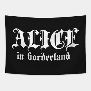 Alice in borderland title white Tapestry