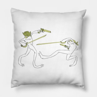 duel frog Pillow