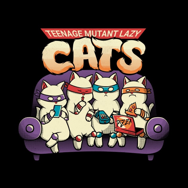 The Teenage Mutant Lazy Cats by Tobe Fonseca by Tobe_Fonseca