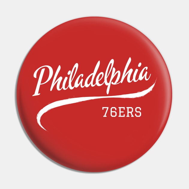 76ers Retro Pin by CityTeeDesigns