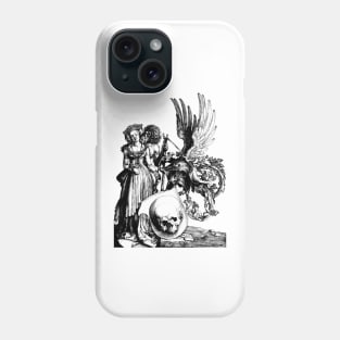 Coat of Arms with a Skull - Albrecht Dürer Phone Case