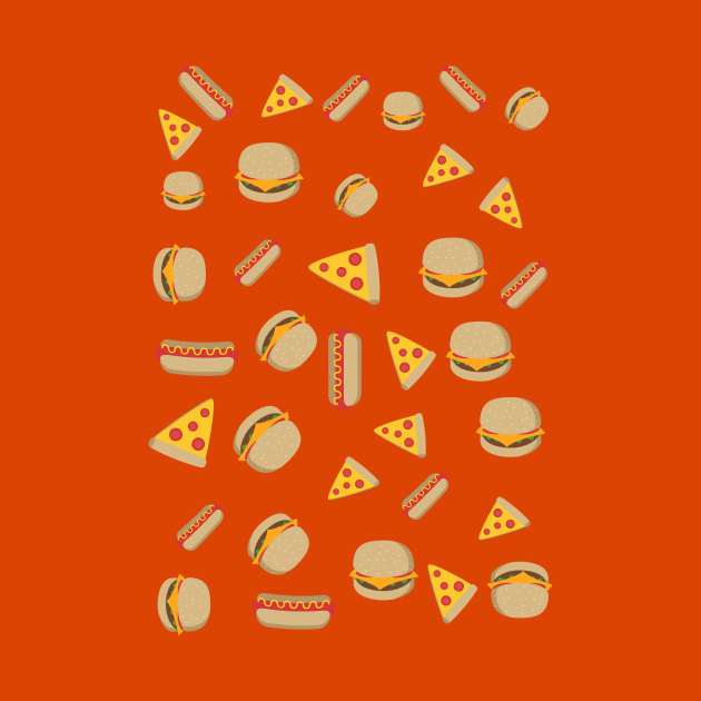 Fast food pattern by burropatterns