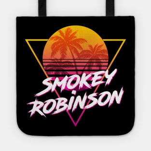 Smokey Robinson - Proud Name Retro 80s Sunset Aesthetic Design Tote