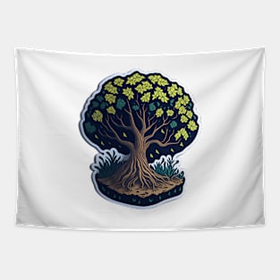 forest tree design, fantasy tree design Tapestry