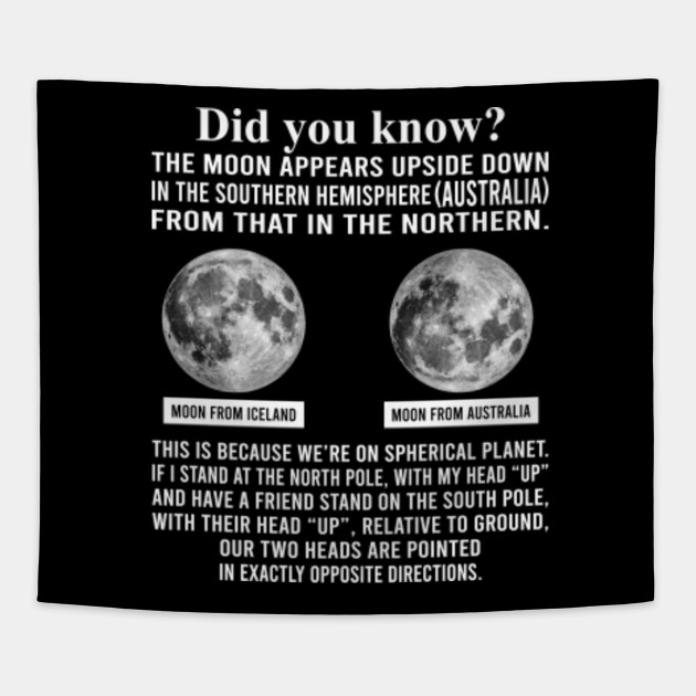 The Moon Appears Upside Down Gift The Moon Appears Upside Down Gift Tapestry Teepublic Au
