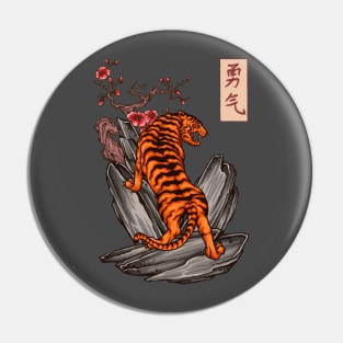 Japanese Tiger Pin