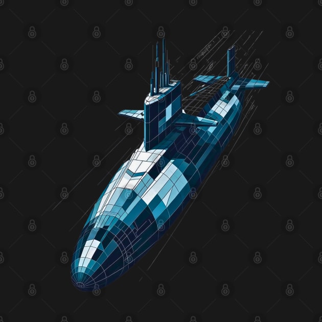 Silent Hunter | Virginia-Class Submarine Tee by Graphic Wonders Emporium