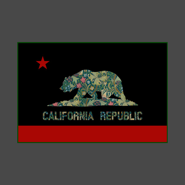 California Republic (Black and Red) by Risk Studio Los Angeles