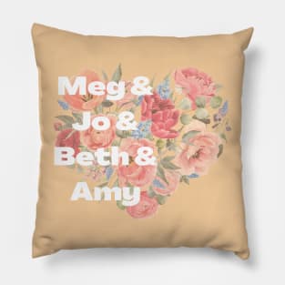 Little Women Typography Design Pillow