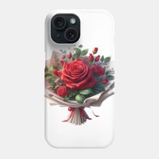 Red Roses bouquet flowers  floral Phone Case