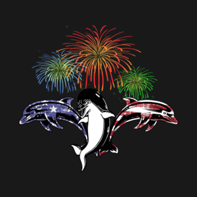 Fireworks The Dolphins Dolphin TShirt TeePublic