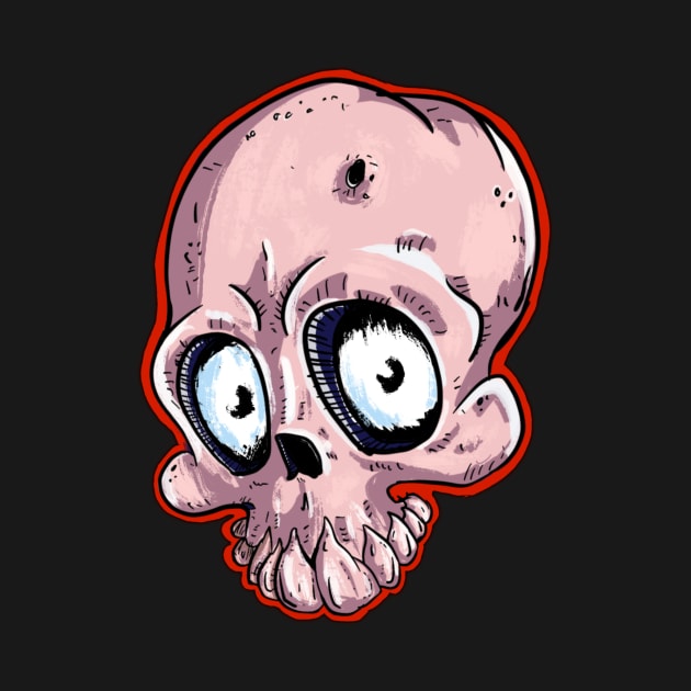 Side Eye Skull Guy by MSerido
