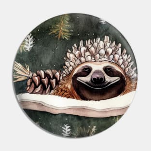 Blessed Sloth, Christmas Pin