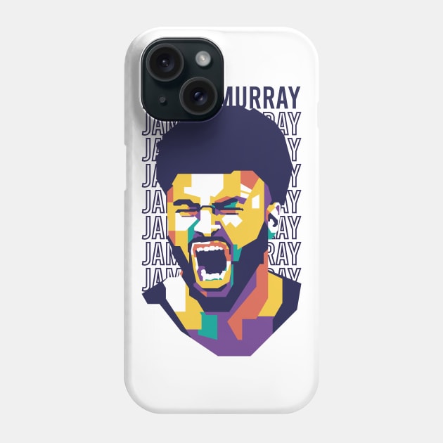 Jamal Murray WPAP Art Style Phone Case by pentaShop