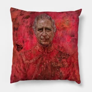 The first official painted portrait of King Charles III Pillow