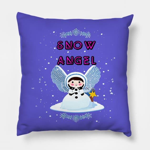 Snow Angel Pillow by TLHolley-Shop