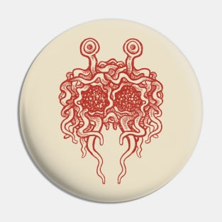 Flying Spaghetti Monster (tomato sauce) Pin