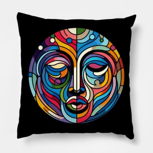 Faces - Flow - Colors Pillow