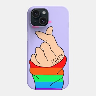 Lgbtq pride heart love Phone Case