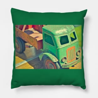 Vintage toy Truck Pillow