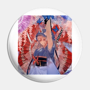 Saigyouiji Yuyuko Anime Watercolor Pin