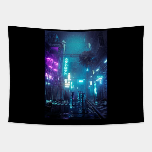 Acid Rain Tapestry by skiegraphicstudio