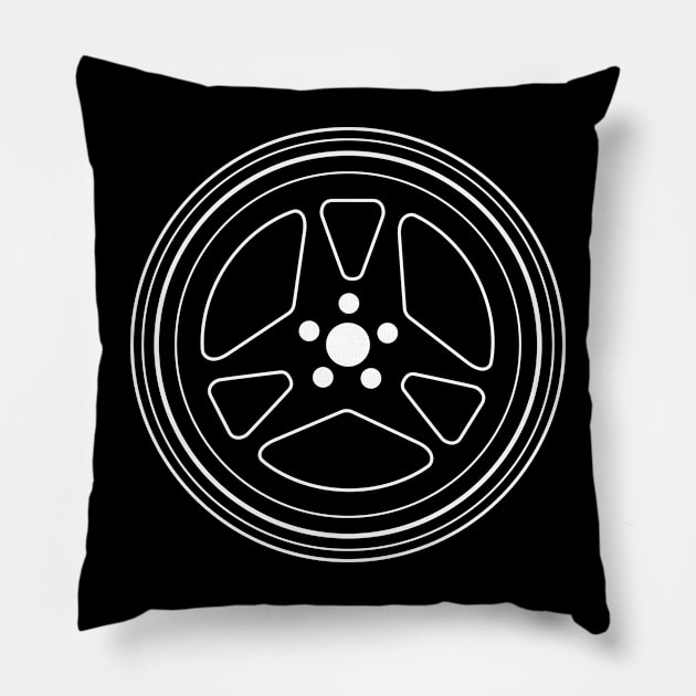 ROTIFORM USF WHEEL outline minimalist T-Shirt design Pillow by cargang