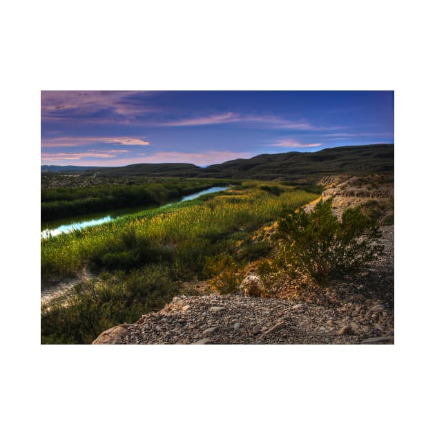 Big Bend Sky and River by StonePics