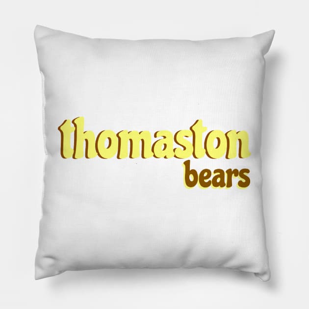 Thomaston CT Bears Pillow by mansinone3