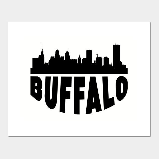 Buffalo Ny Cityscape Skyline Buffalo Posters And Art Prints Teepublic Uk