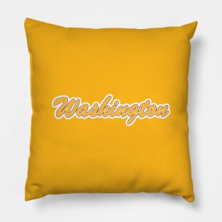 Football Fan of Washington Pillow