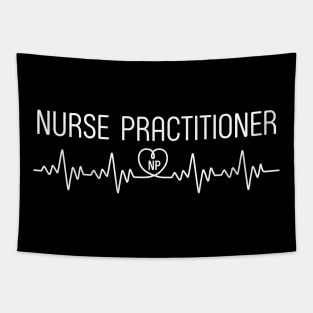 Nurse Practitioner NP Medical Heartbeat For Nursing School Tapestry