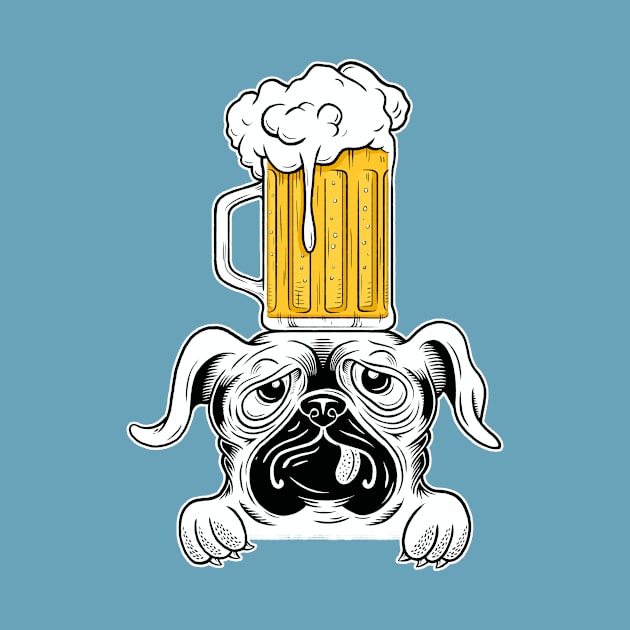 Beer Pug by 10tacled