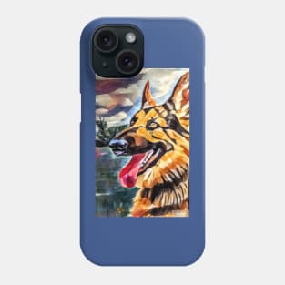 Alsatian, German shepherd Phone Case