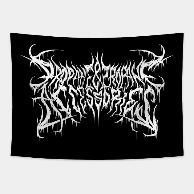 Propane and Propane Accessories - Death Metal Logo Tapestry by Brootal Branding