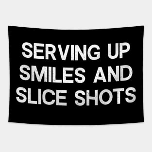 Serving Up Smiles and Slice Shots Tapestry