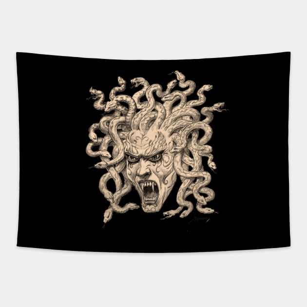 Medusa  2 Tapestry by Paul_Abrams